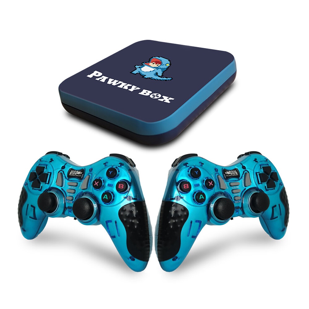 Pawky Box Amlogic A905 Android TV Box 128GB 41000 Games Wifi TV Game Console for PSP PS1 N64 DC Gams Retro Player H.264 HD Output - Dark Blue
