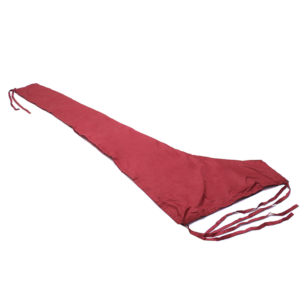 420D 8-9ft /10-11ft Mainsail Boom Sail Cover Protector Waterproof Fabric Red - 8-9ft - Image 2