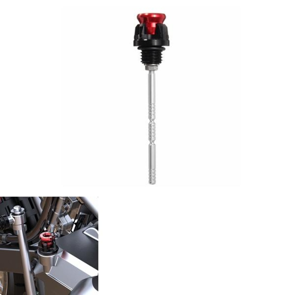 Motorcycle Engine Oil Dipstick For GY6 125/150cc - Red - Image 2