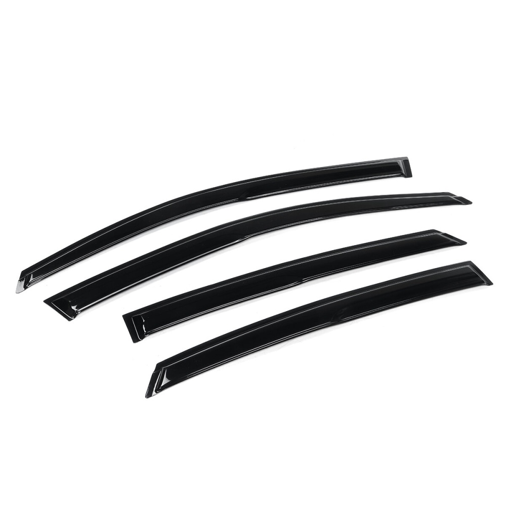 4Pcs For Honda Civic 4DR 16-20 Mugen Style Wavy UV Plastic Exterior Visor Vent Shades Window Sun Rain Guard Deflector - Image 2