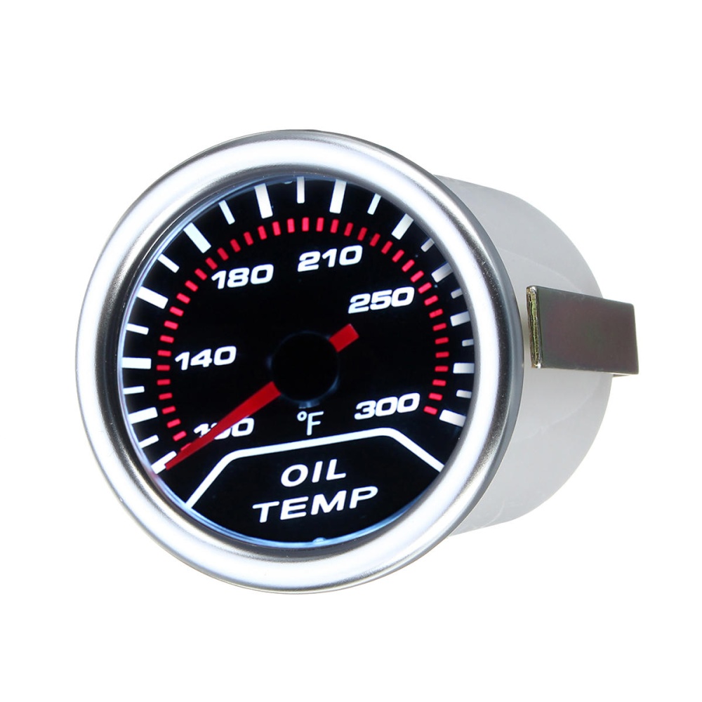 52mm 2 Inch Universal Car Smoke Lens LED Pointer Water Oil Temperature Temp Gauge Meter - Image 2