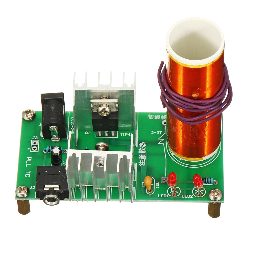 3pcs DIY Mini Tesla Coil Module Unassembled 15W DC 15-24V 2A Plasma Speaker Electronic Kit - Image 2