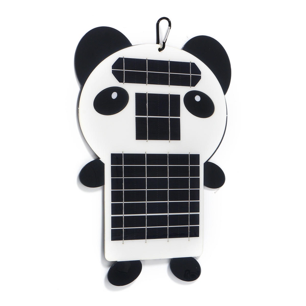 6W 5V Panda Shape Portable Monocrystalline PET Solar Panel with USB Port - Image 2