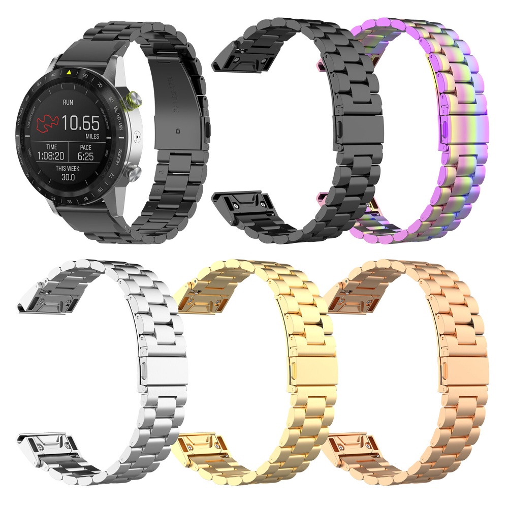 Bakeey 26mm Watch Band Watch Strap for Zeblaze MARQ Fenix 6X - Black