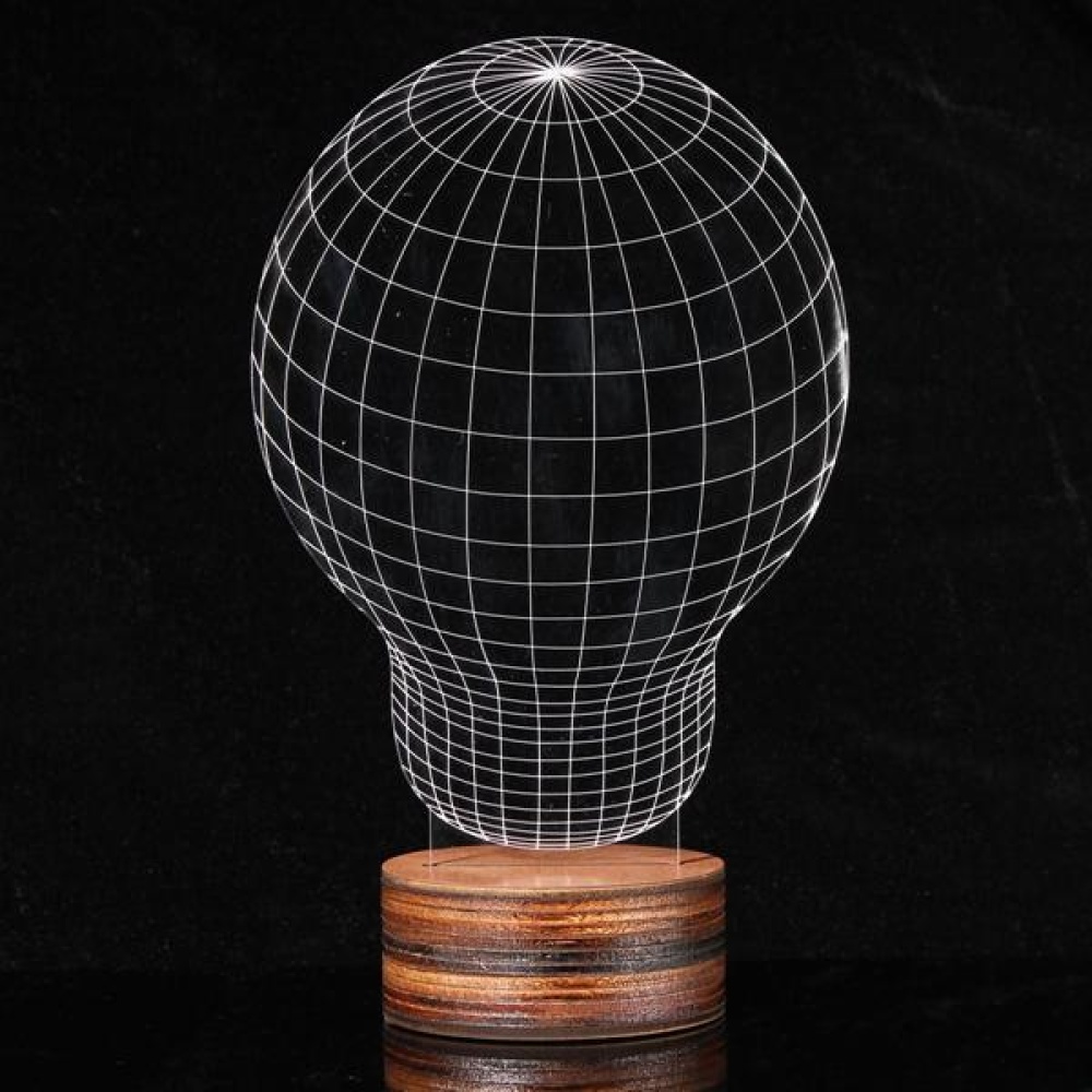 3D Visual LED Table Lamp Energy Saving Wooden Night Lamp For Holiday - 002 - Image 2