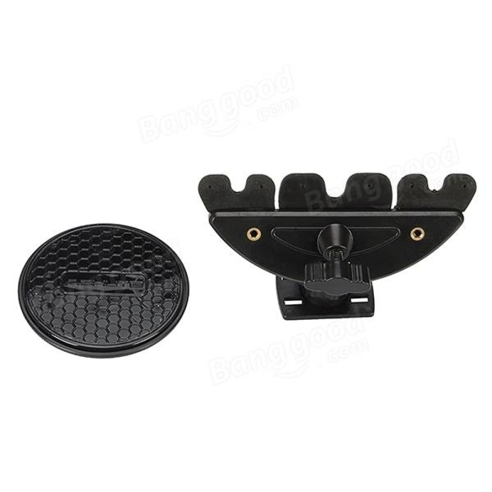 360 Dgree Car CD Slot PhonE-mount Stand Holder PU Material Seamless Adsorption - Image 2