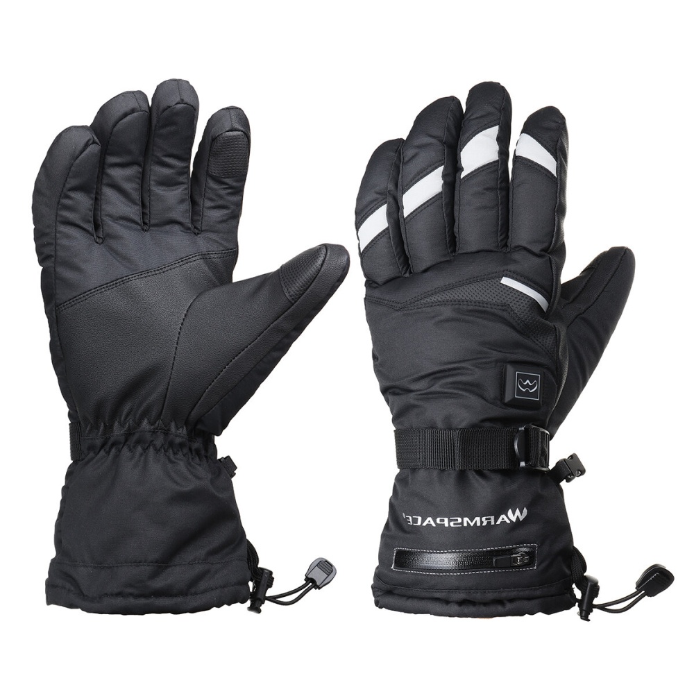 M/XL 5 Level Electric Heated Touch Screen Gloves Motorcycle Outdoor Skiing Waterproof 10Hrs Warm - XL