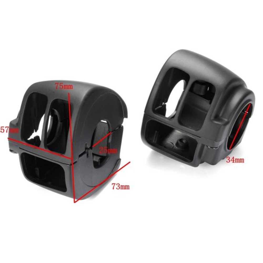 Pair Aluminum Handlebar Housing Switch Cover For Harley Sportster Dyna Softail V-Rod - Image 2