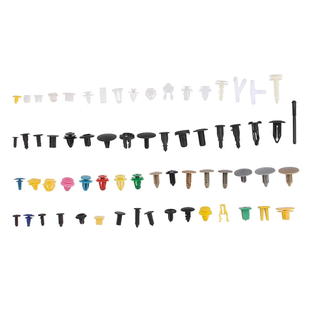 500Pcs Mixed Plastic Car Fastener Clip Bumper Fender Trim Kit Rivet Door Panel - Image 2