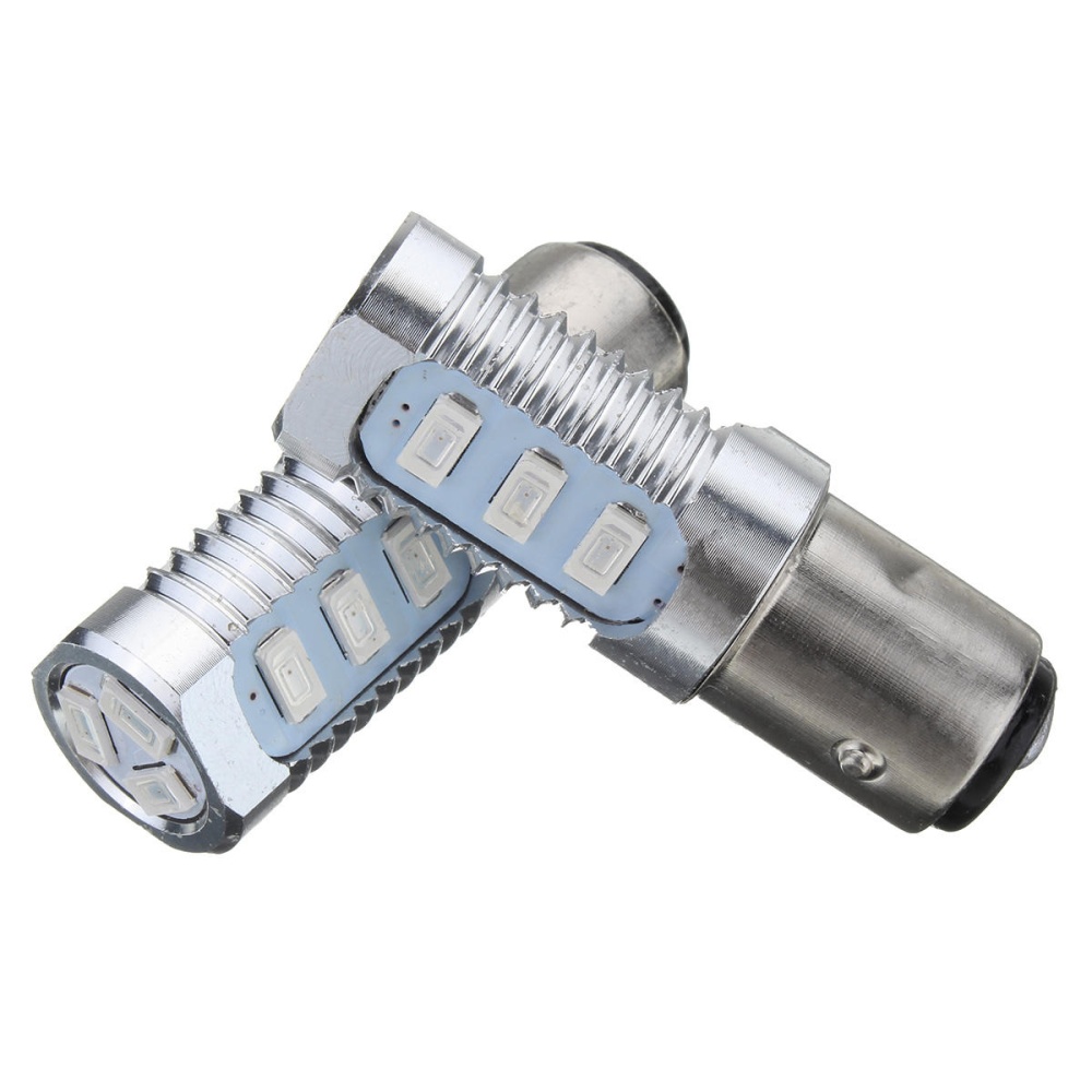 2PCS 1157 LED Flashing Strobe Light Bulb Red Rear Alert Safety Brake Tail Stop Lights Bulb - Image 2