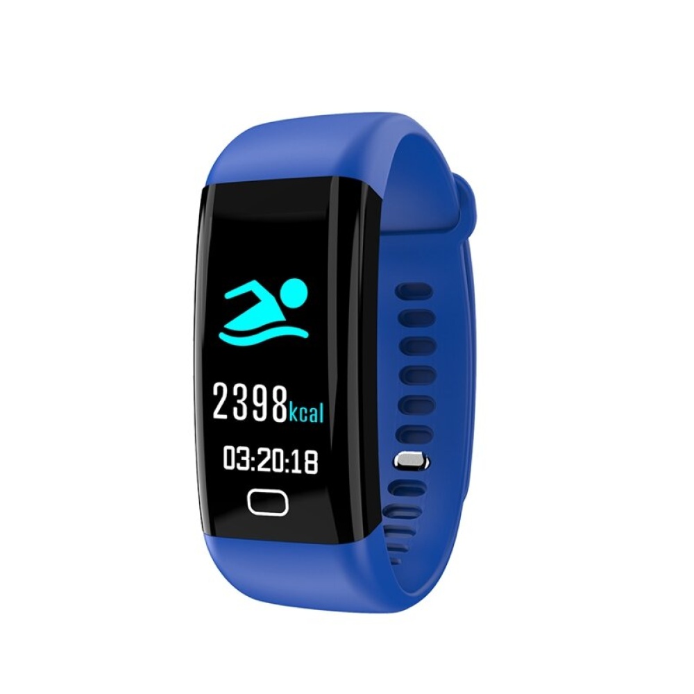 Bakeey Color Screen Wristband Heart Rate Blood Pressure Monitor USB Charging Fitness Tracker IP68 Smart Watch - Blue - Image 2