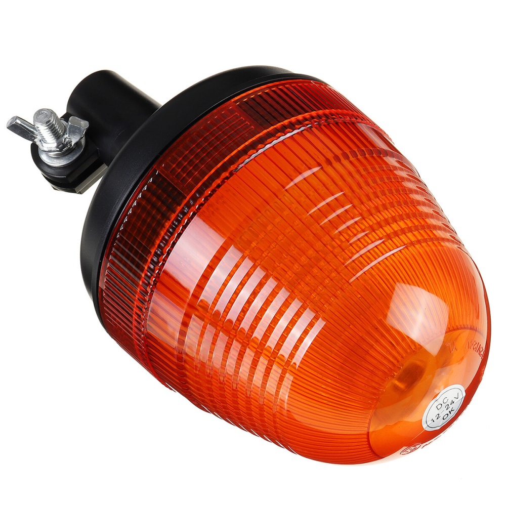 12V-24V LED Rotating Flashing Amber Beacon Flexible Tractor Strobe Warning Light - Image 2