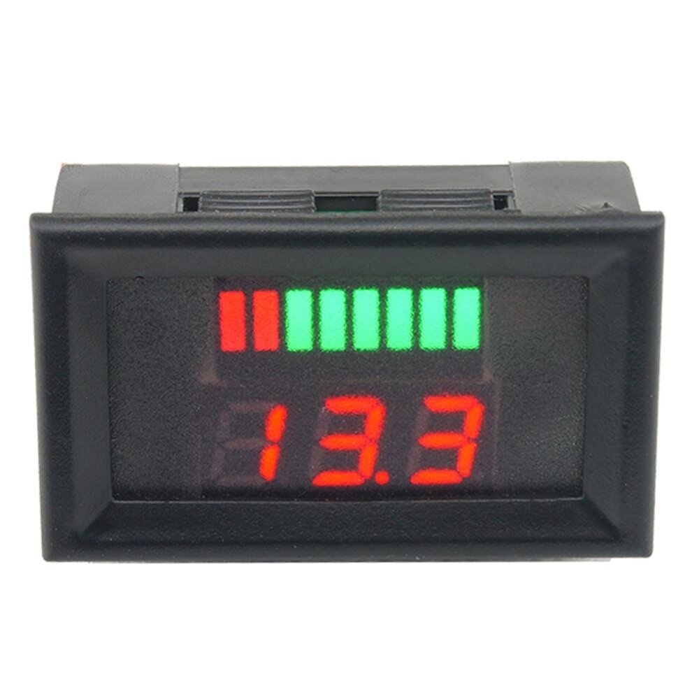 5Pcs 12-60V Digital Voltmeter Tester DC Panel Voltage Current Meter Tester Lead Acid Battery Capacity LED Indicator Display - Image 2