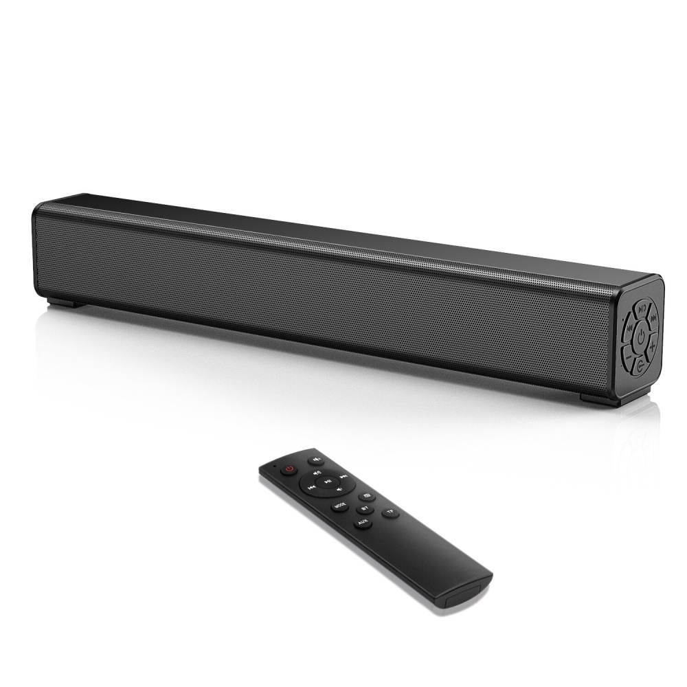 Bakeey Y10 bluetooth Soundbar HIFI Stereo Subwoofer 52MM Driver 20W Speaker 2000mAh TF Card AUX-In Remote Control Soundbox with Mic for Smart Phones