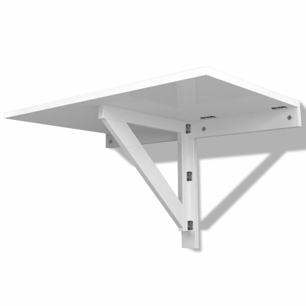 Wall table collapsible 100x60 cm white - Image 2