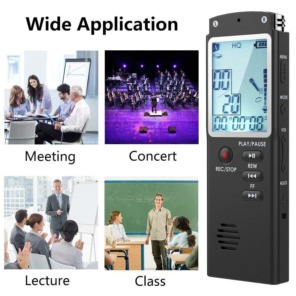 Bakeey T60 8GB/16GB/32GB Voice Recorder USB Professional 96 Hours Dictaphone Digital Audio Voice Recorder With WAV MP3 Player - 8GB - Image 2