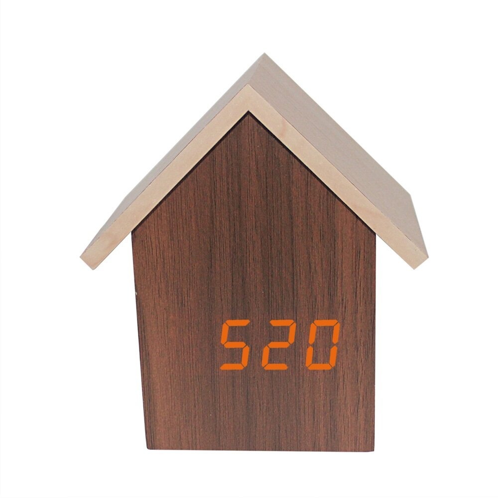 Korean F001 Version of the Log Cabin Clock Q Version of the House-shaped Electronic Clock - #02 - Image 2