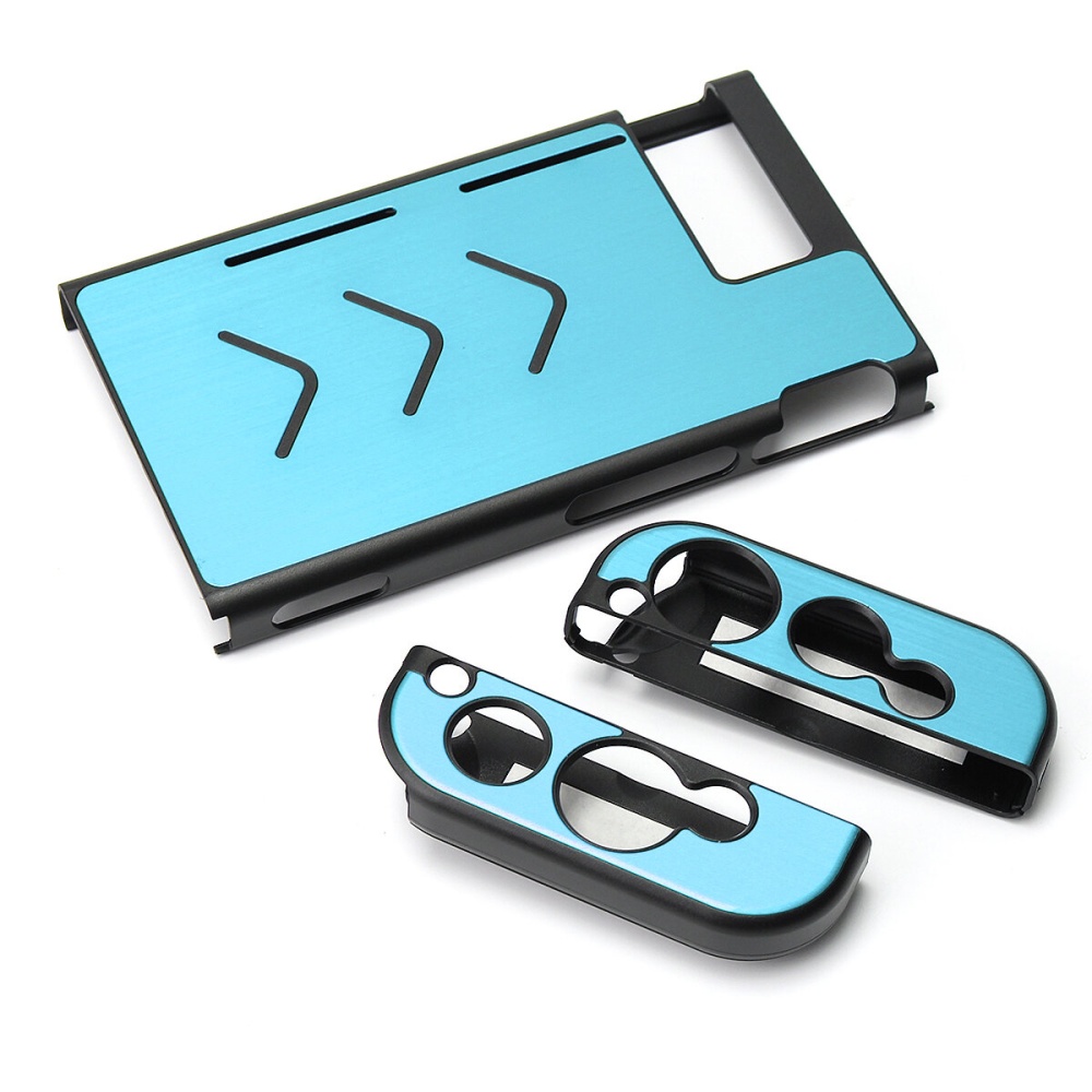 Anti-slip Aluminum Case Cover Skin Shell Protective For Nintendo Switch Game Console - Dark Blue - Image 2