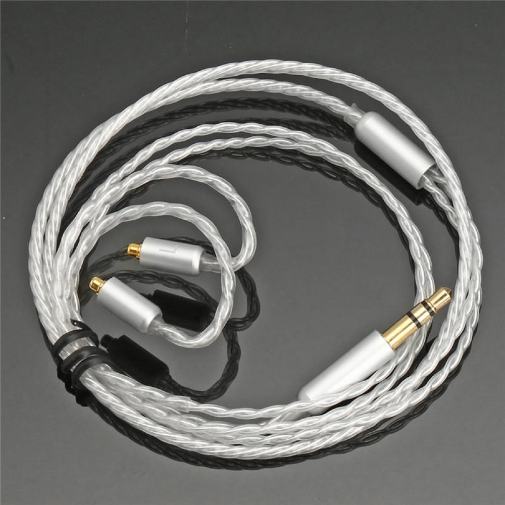 Replacement Earphone Cable Silver Plate 3.5mm Cable for Earphone SE846 SE535 SE425 SE315 SE215 UE900 - 70cm - Image 2