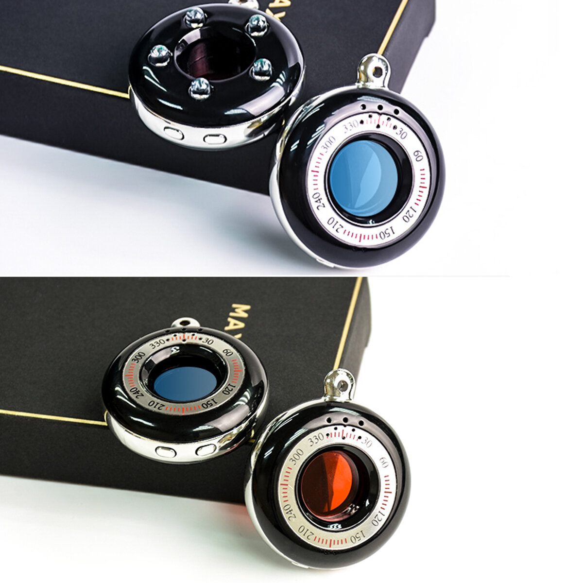 K100 Portable Mini Black Camera Detector IR Scanner Detector Anti-peeping - Image 2