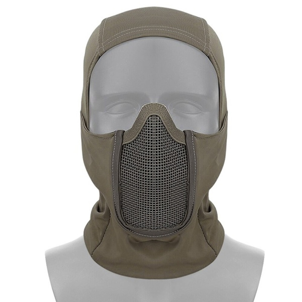 Tactical Full Face Steel Mesh Mask Hunting Airsoft Paintball Mask For CS Game - Black - Image 2