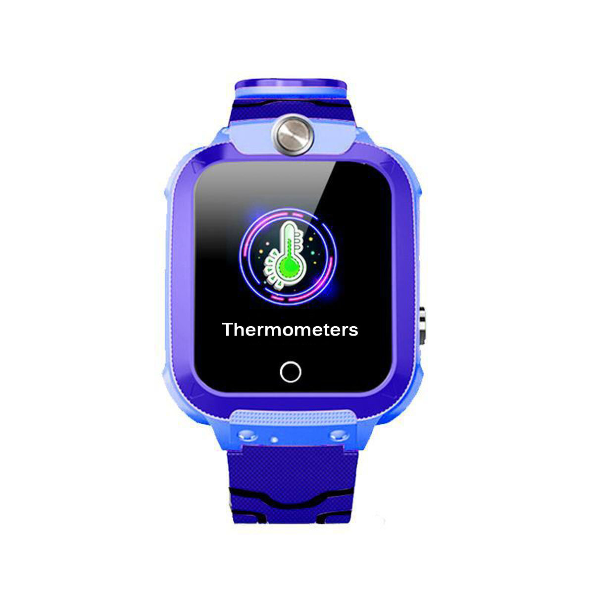 Bakeey YQT W01 Quick Body Temperature Tracker Anti-lost IP67 Waterproof Kid Smart Watch Children Watch Phone - Blue - Image 2