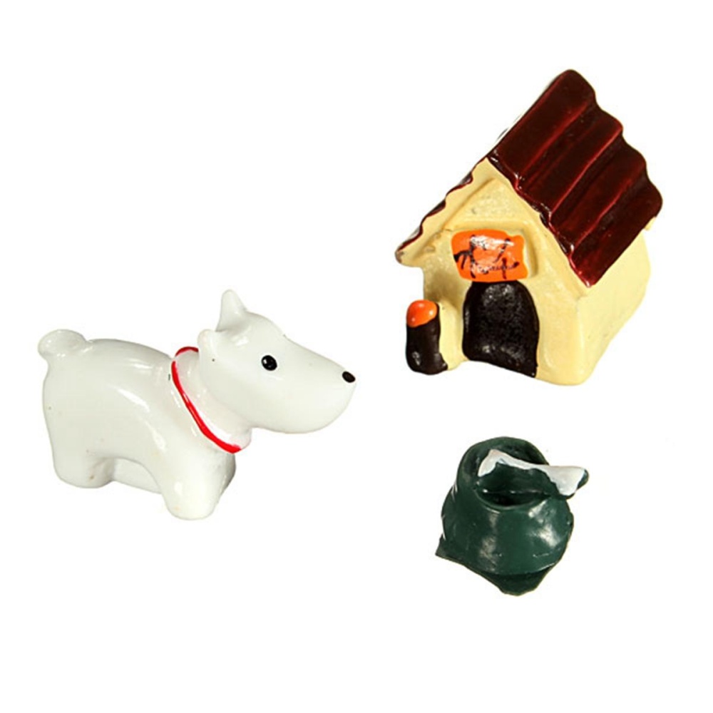 Miniatures Garden Decor Micro Landscape Ornaments Animals Furnitures Bonsai Decorations - Dog - Image 2