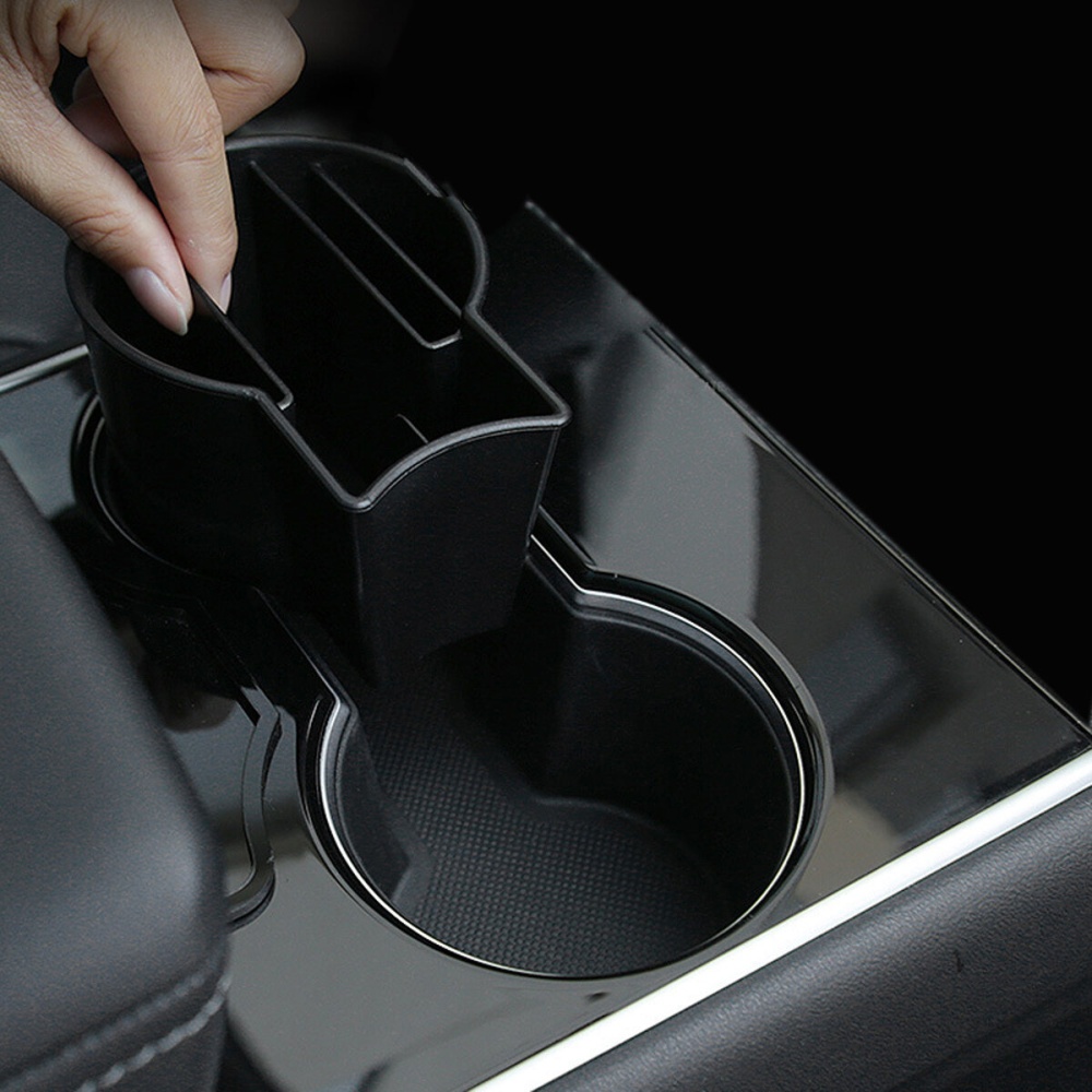 Silicone Center Console Cup Card Holder Container For Tesla Model 3 2017-2020 - Image 2