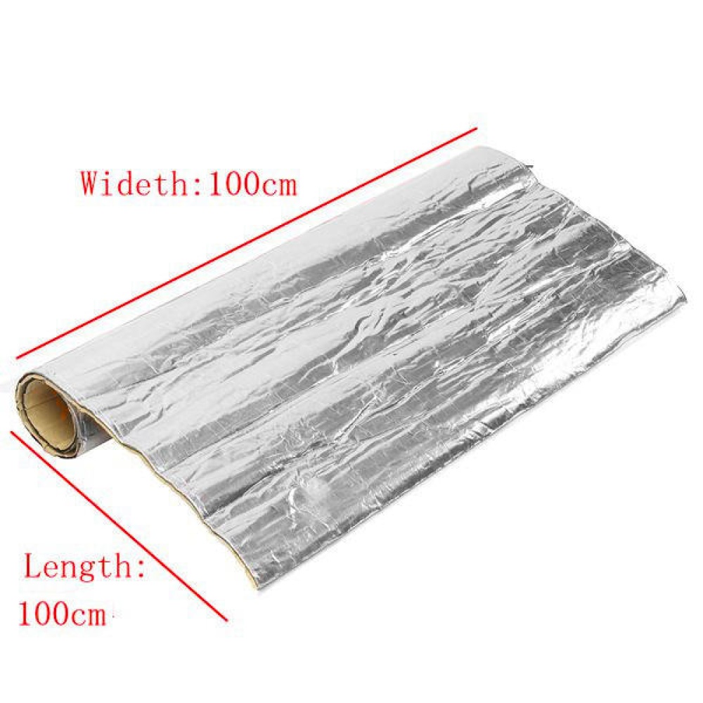 100cmx100cm Heat Insulation Cotton Mat Fiber Glass Shield For Car Turbo Engine Hood Muffler - Image 2