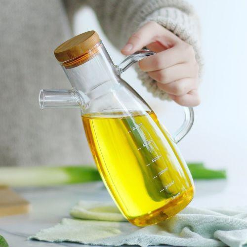 23 oz Olive Bottle Set Vinegar Dispenser Container Pourer Sprayer Kitchen Storage Container - Image 2