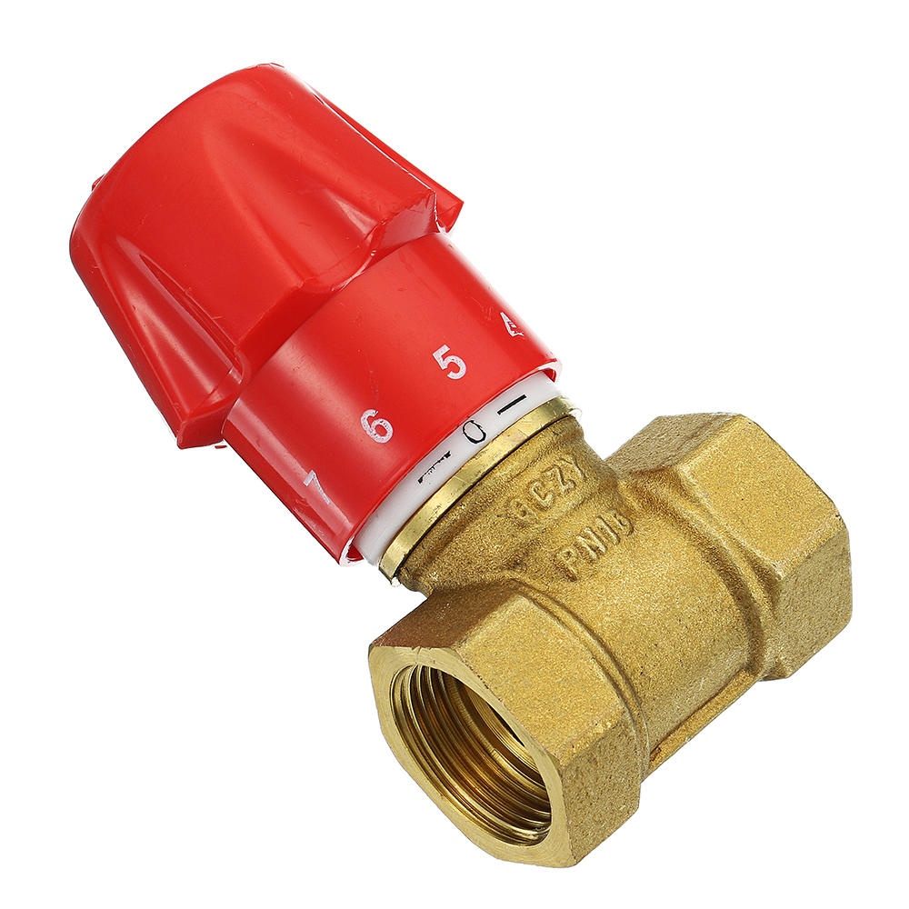 TMOK 1/2" 3/4" 1" Brass One Way Flow Control Valve Auto G Thread Female Valves Switch - 3/4 inch - Image 2