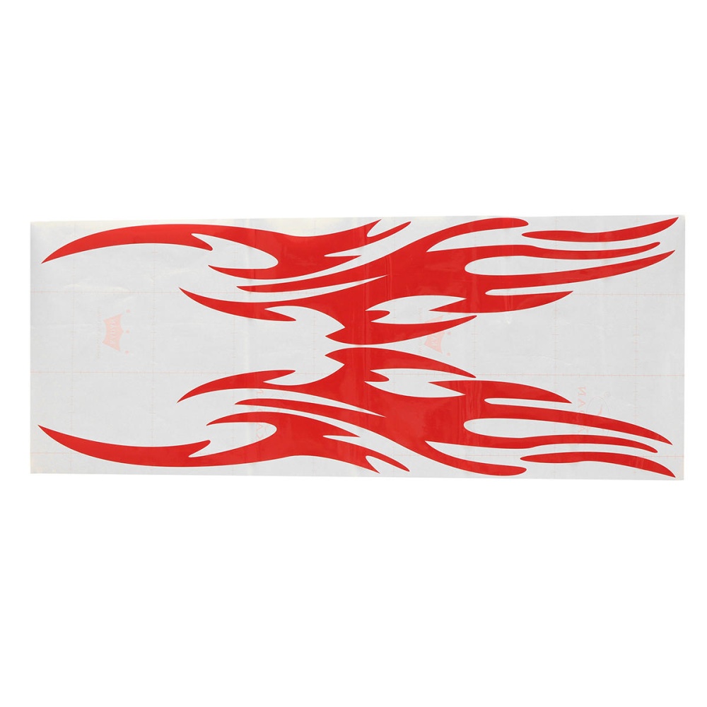 Motorcycle Car Flame Fire Hood Decal Vinyl Graphic Fashion Sticker Universal - Black - Image 2