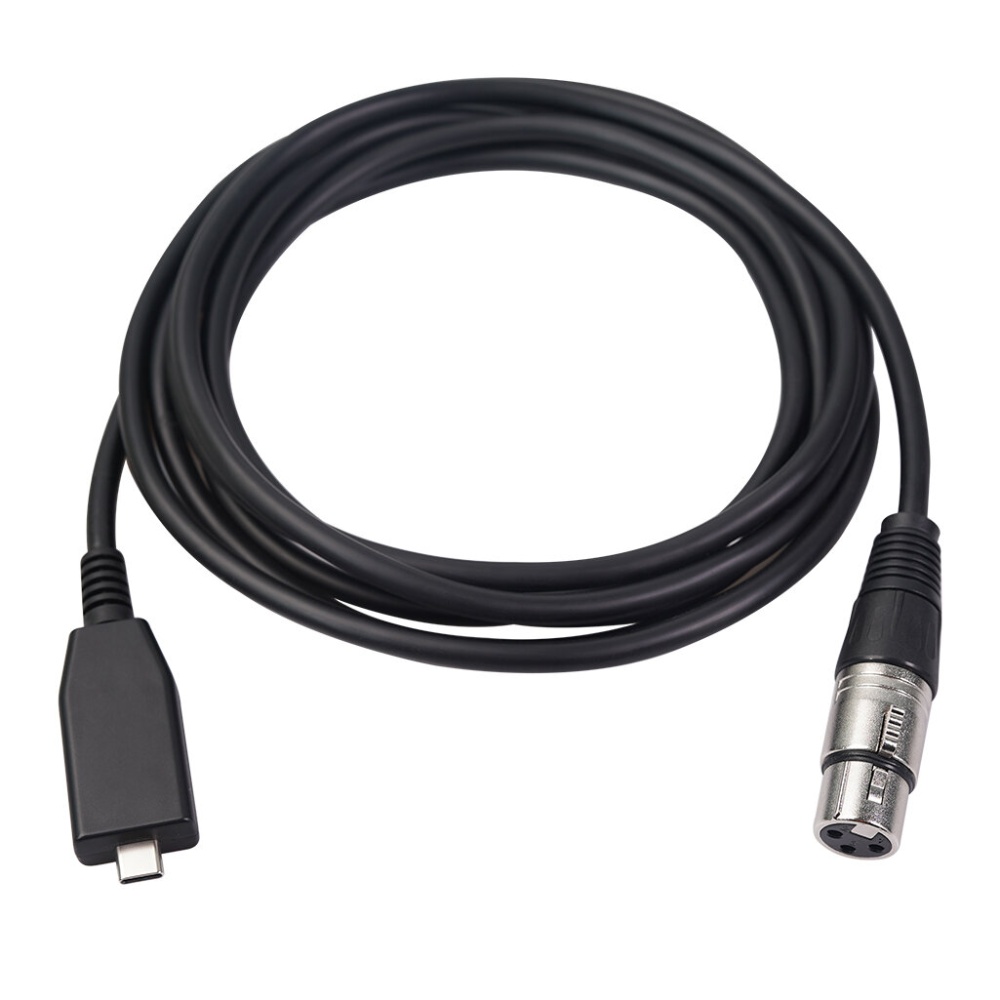REXLIS TY18 TYPE-C To XlR Mic Audio Cable 6mm Male To Female Microphone Recording Line 2/3M for Mobile Phones Tablets Laptops - 2M