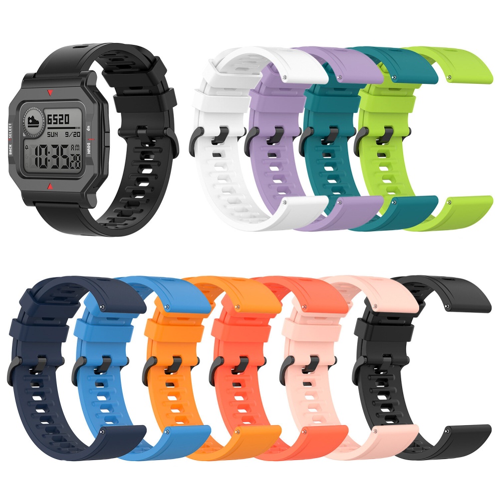 Bakeey Colorful Silicone Watch Strap with Adjust Tool for Amazfit NEO Smart Watch - White - Image 2