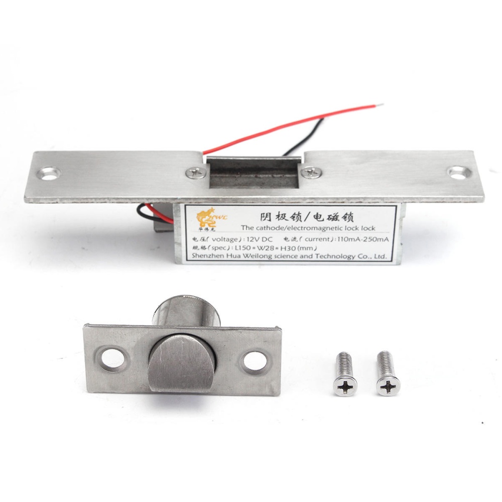 12V Electric Strikes Lock Fail Safe NC Cathode For Access Control Wood Metal Door - Image 2