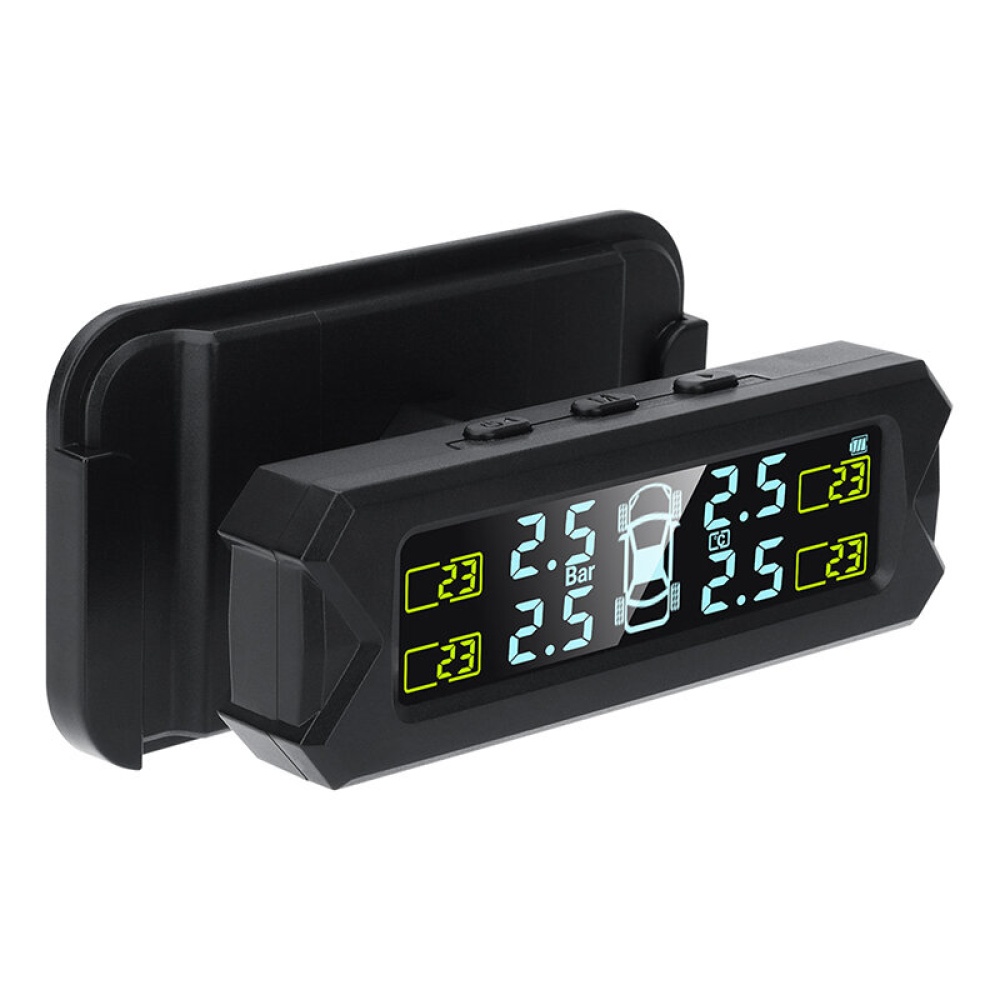 Ty22 Private Mold TPMS Car Tire Monitoring Pressure Display Solar External Tire Pressure Monitoring System auto Alarm Monitor Solar Power Charging - - Image 2