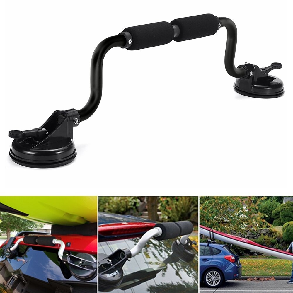 Kayak Loading Assist Boat Roller With Suction Cup Holder Canoe Support - BLack
