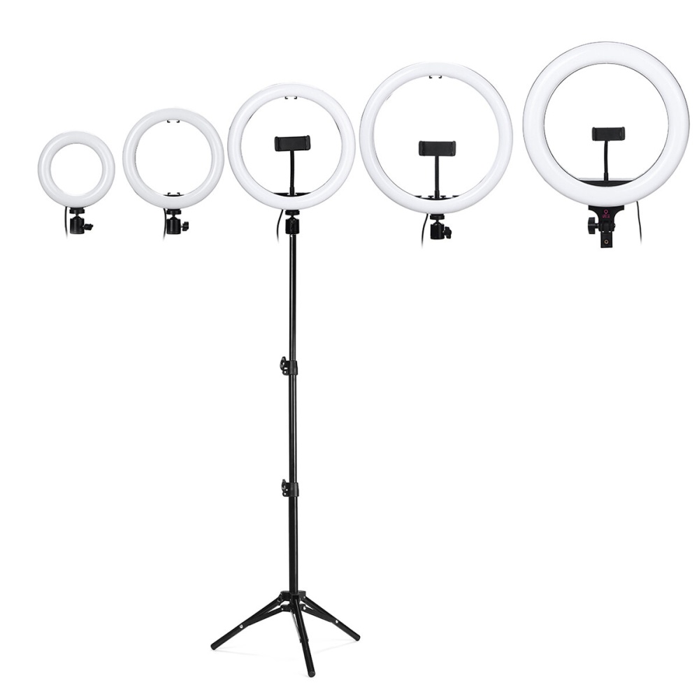 7/10/13/15/18 Inch LED Ring Light Studio Fill Light Tripod Stand Photo Makeup Live Dimmable Lamp for Youtube Tiktok Streaming Broadcast Vlogging - 6 - Image 2