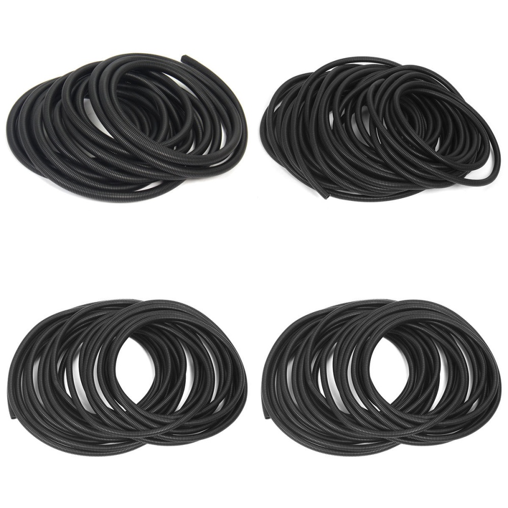 50Ft Split Wire Loom Conduit Sleeve Tube Polyethylene Black Heat Resistant - 13.5mm - Image 2