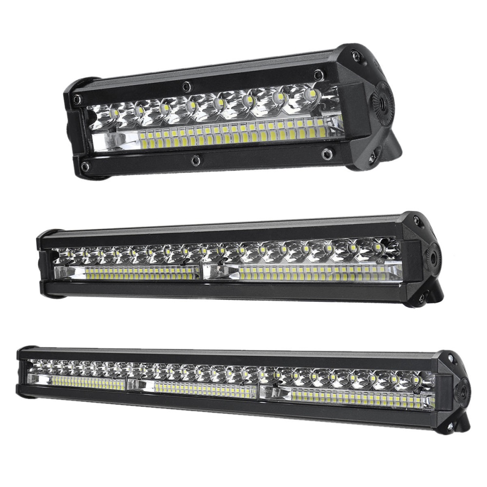 9 Inch 13 Inch 19 Inch 6D Slim Single Row Spot Beam LED Work Light Bar Off-Road Waterproof - 13 Inch - Image 2