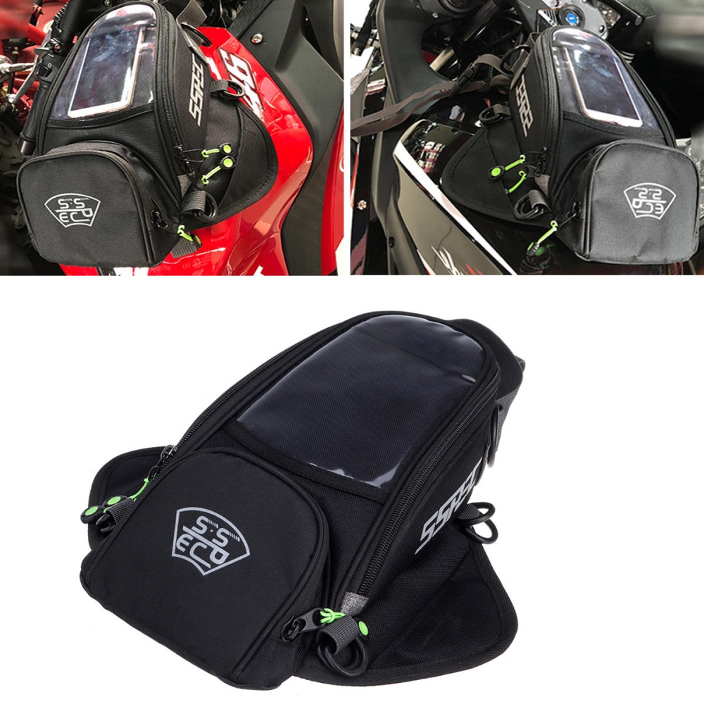 SSPEC Motorcycle Oil Fuel Tank Bag Saddlebags Magnetic Waterproof For Phone GPS - Image 2