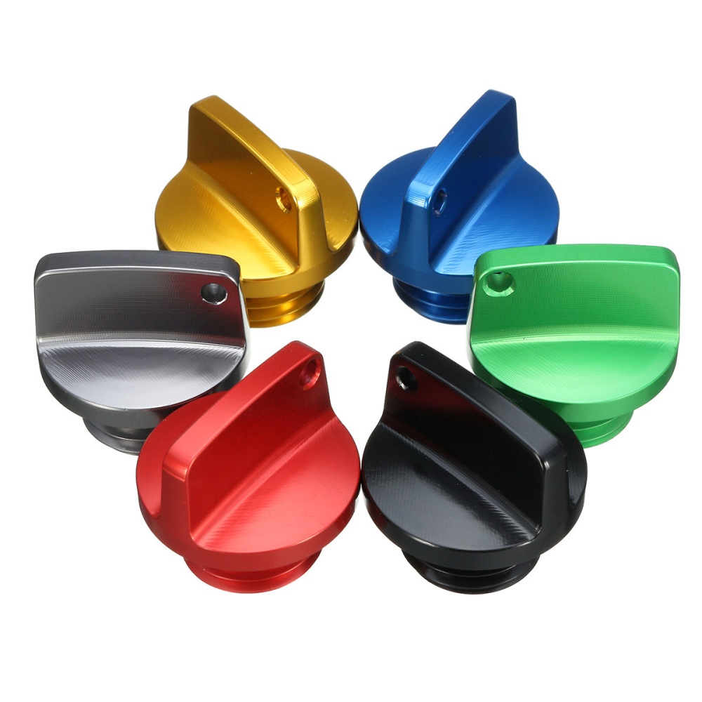 CNC Aluminum Oil Filler Cap Plug For Honda/Ducati/Yamaha/Kawasaki/Ninja/Triumph - Titanium - Image 2