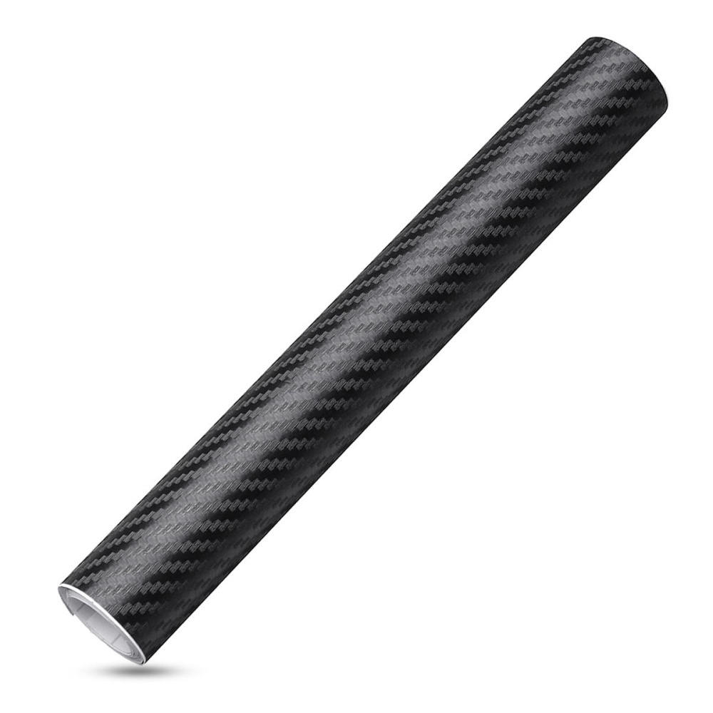 3D Carbon Fiber Car Sticker Vinyl Wrap Decal Sheet Roll Film DIY 127X20cm - White - Image 2