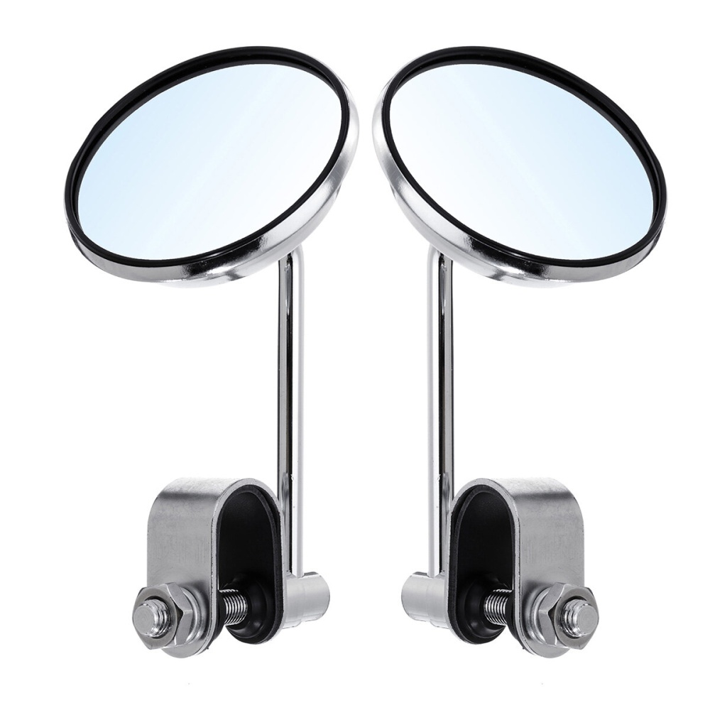 22/25MM Universal Motorcycle Scooter Handlebar Back Rear View Side Mirrors - Black - Image 2