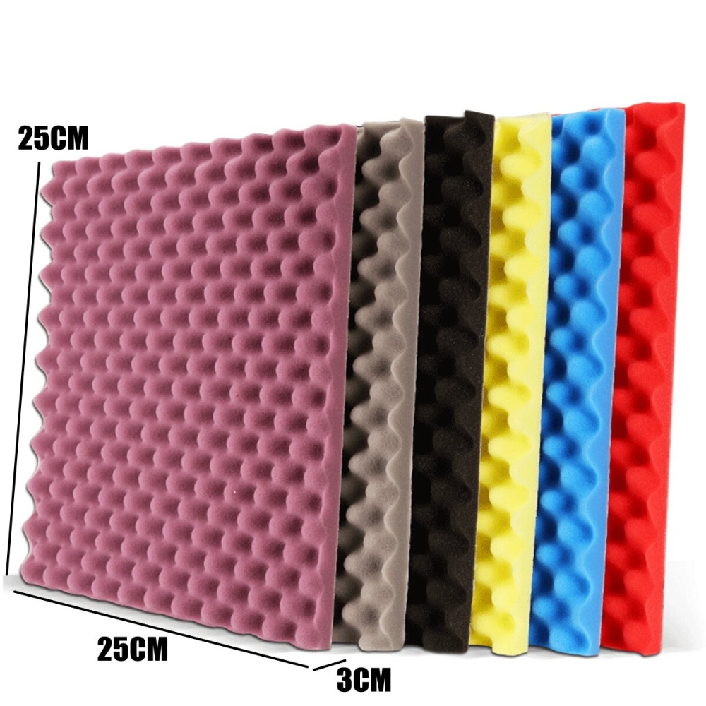 6Pcs 25x25x3cm Acoustic Foam Panel Sound Stop Absorption Sponge for Studio - B 5Pcs - Image 2