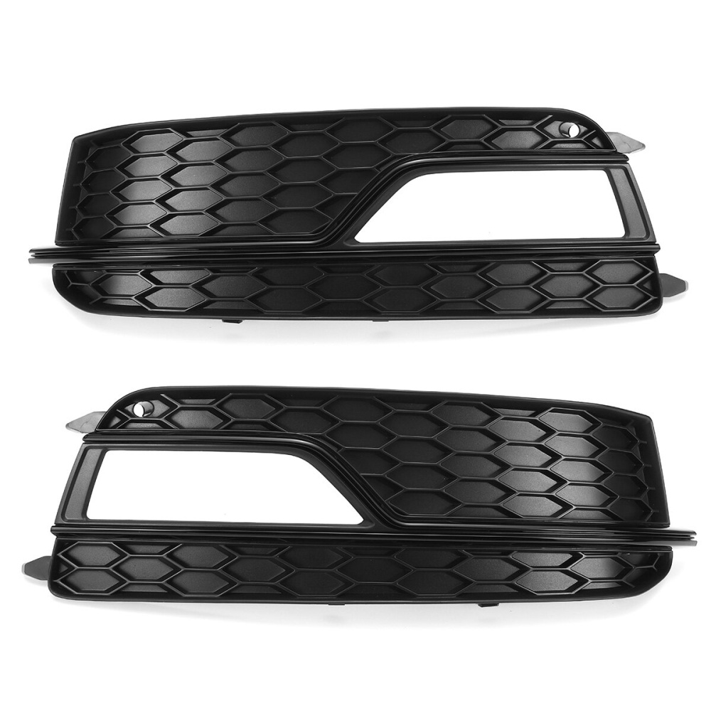 Black Front Fog Light Lamp Cover Grille Grill For Audi A5 S-Line S5 2013-2016 - Left
