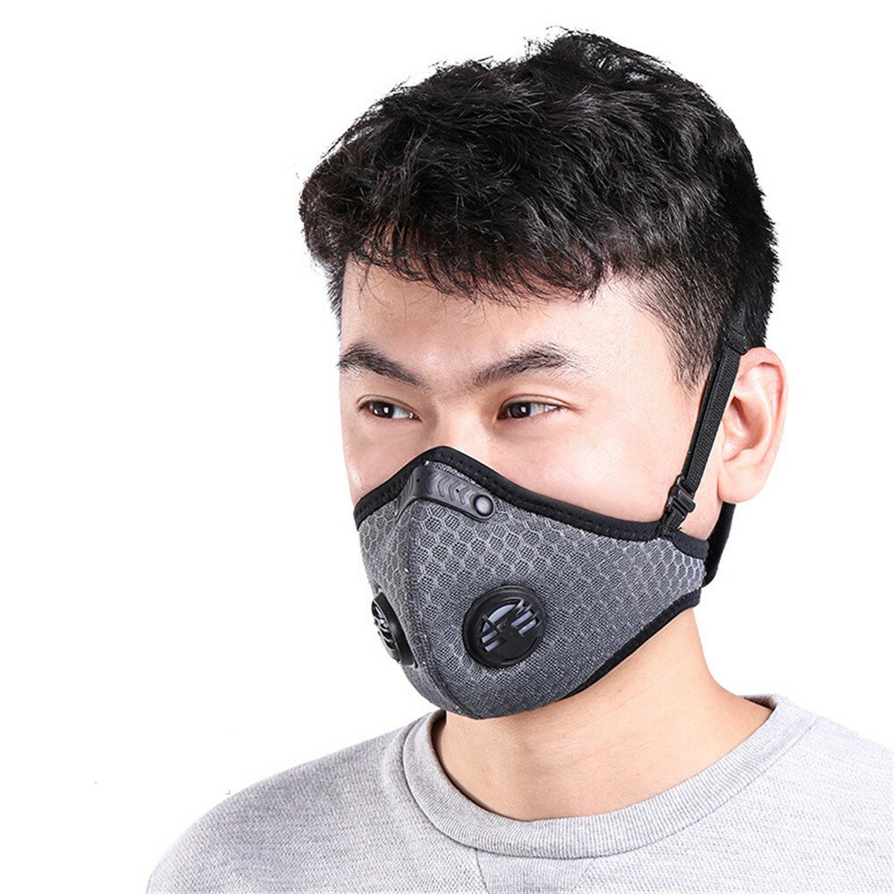 Motorcycle Windproof Cycling Face Mask with Dust Filter Anti Pollution Dustproof - Black - Image 2