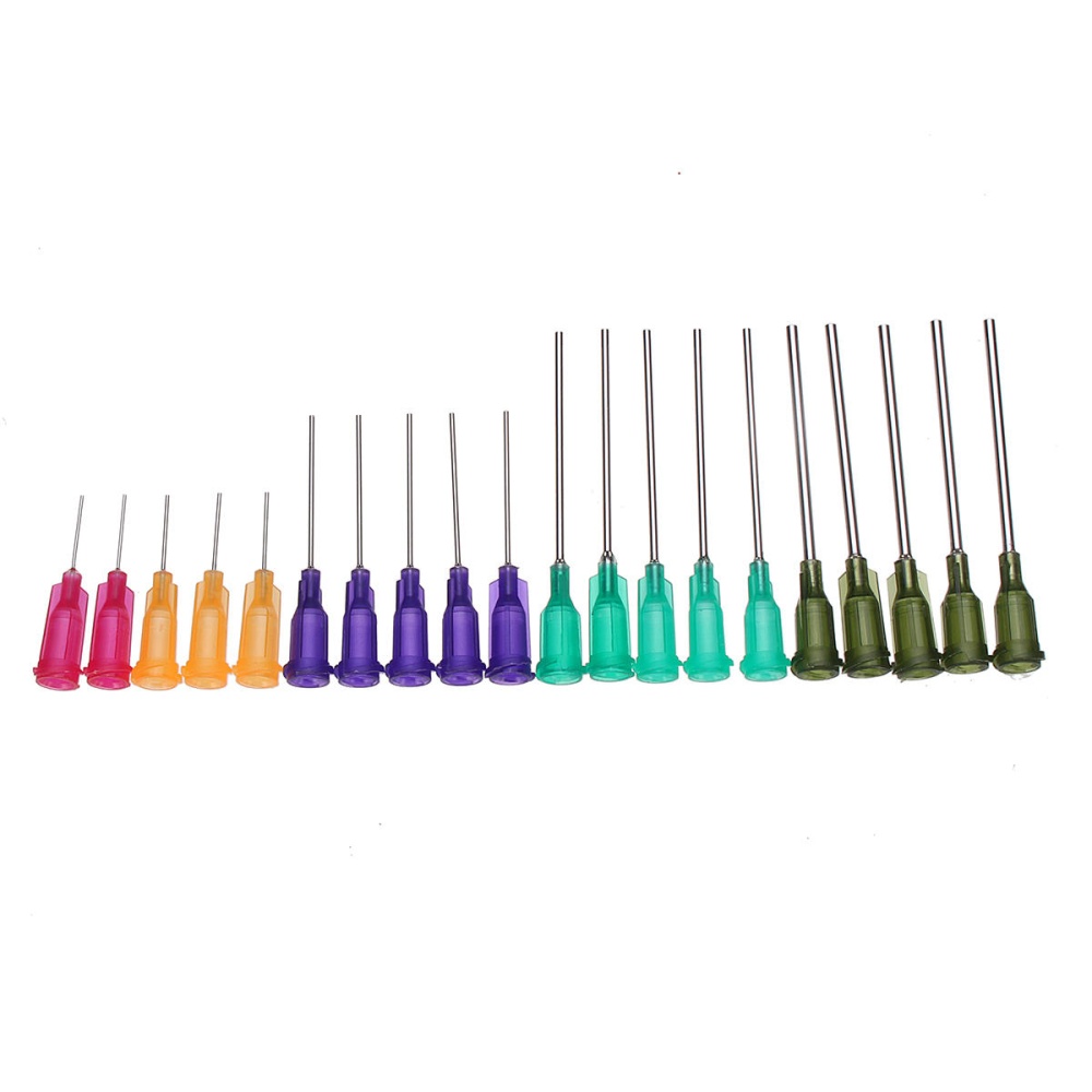 60Pcs/Set Dispensing Needle Kits Blunt Tip Syringe Needles Cap for Refilling and Measuring Liquids Industrial Glue Applicator - Image 2