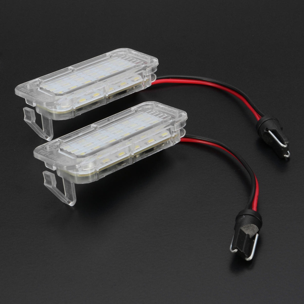 2Pcs LED Car License Plate Lights Bulbs for Ford Fiesta Focus Kuga C-MAX Mondeo - Image 2