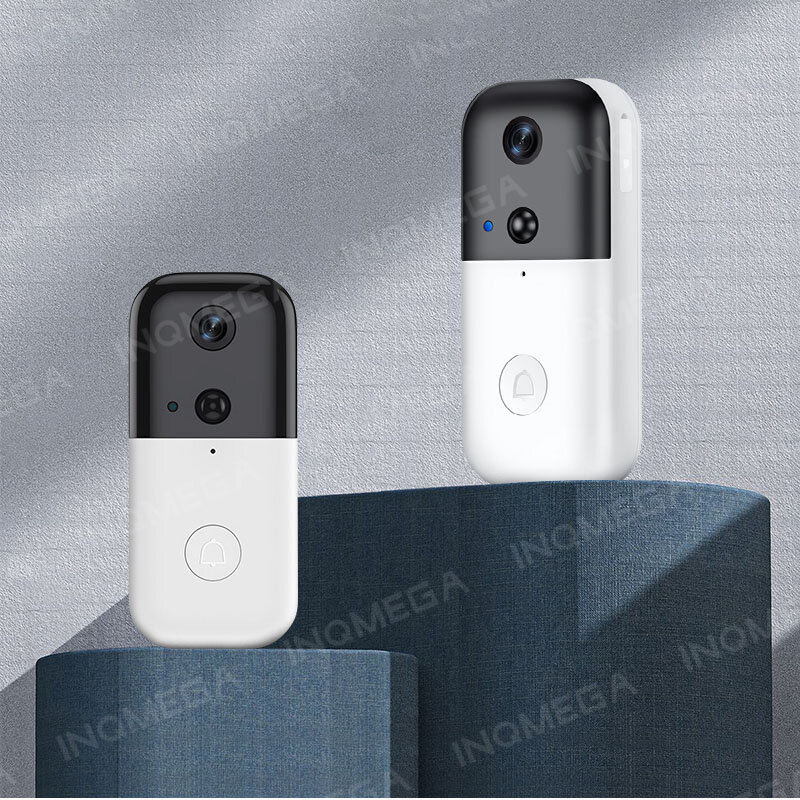 INQMEGA WIFI Doorbell Camera 140° Viewing Angle Video Calls Alarm Push PIR Detection Home Security Camera Low Power Consumption Smart Visual Doorbell - Image 2